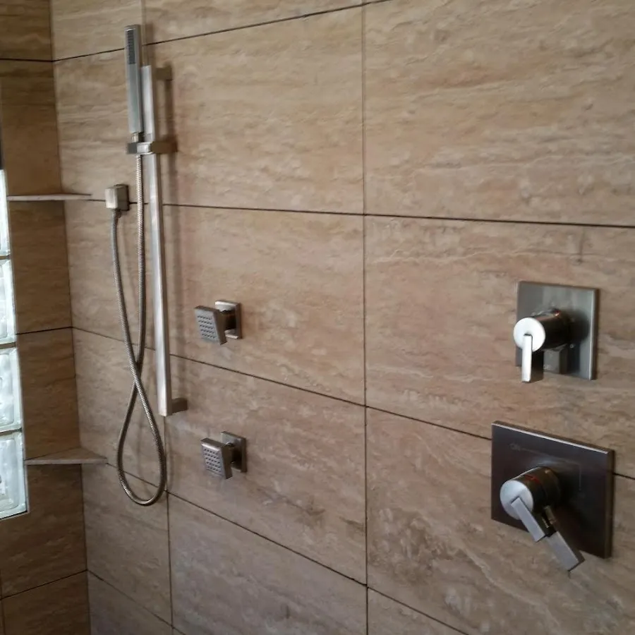 Shower fixture installation for Water Heater Replacement in Delavan